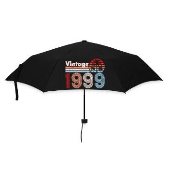 Millésime 1999 Palmiers Rétro Anniversaire - Parapluie standard - noir - Devant