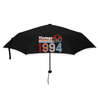 Millésime 1994 Palmiers Rétro Anniversaire - Parapluie standard - noir - Devant