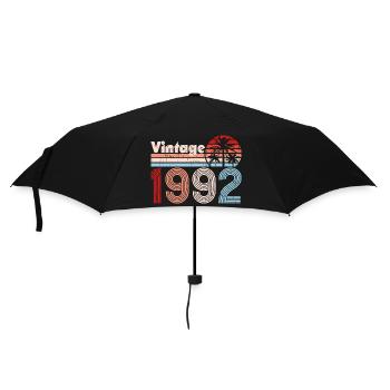 Vintage 1992 Palmen Retro Geburtstag - Regenschirm (klein) - Schwarz - Vorne