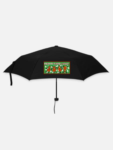 juhuuuu endlich Rentier - Regenschirm (klein) - Schwarz