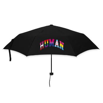 Human Rainbow Flag - Umbrella (small) - black - Front
