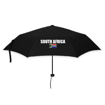 South Africa Flag South African South Africa - Umbrella (small) - black - Front