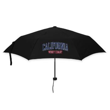 Kalifornien - Regenschirm (klein) - Schwarz - Vorne