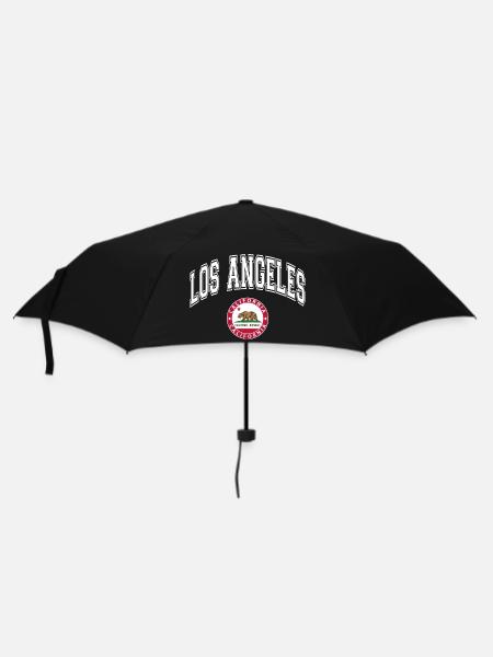 Los Angeles - Regenschirm (klein) - Schwarz