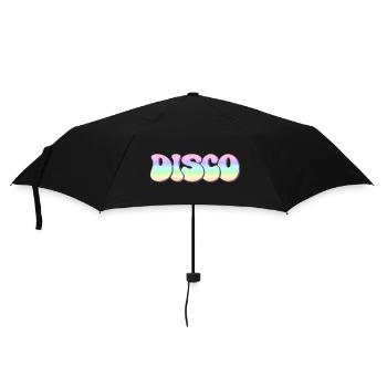 Disco - Regenschirm (klein) - Schwarz - Vorne