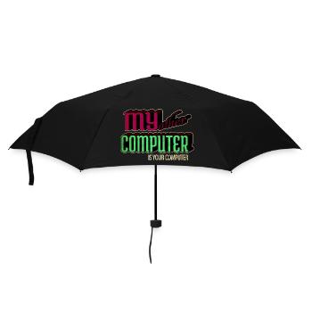 Present Hacking Coding Hacking Computer - Umbrella (small) - black - Front