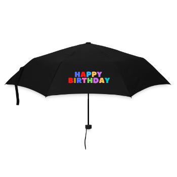 Happy Birthday Birthday Greeting Birthday Gift - Umbrella (small) - black - Front