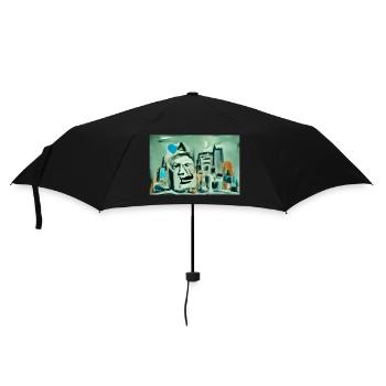 City Faces - Umbrella (small) - black - Front