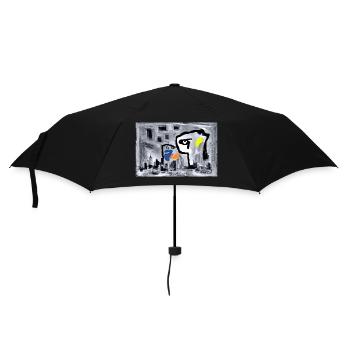 Die Stadt in Abstrakt - - Regenschirm (klein) - Schwarz - Vorne