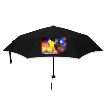Life of B U N N Y - Regenschirm (klein) - Schwarz - Vorne