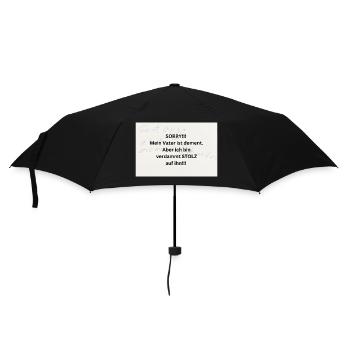 SORRY My father has dementia But I'm PROUD - Umbrella (small) - black - Front