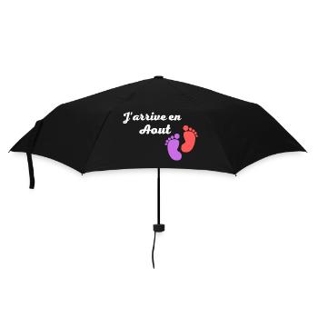 J arrive en aout - Parapluie standard - noir - Devant