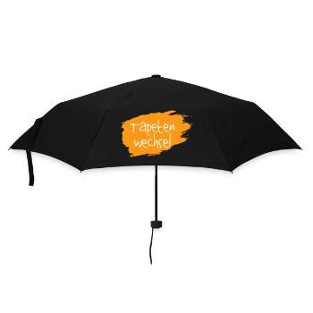 Tapetenwechsel orange - Regenschirm (klein) - Schwarz - Vorne