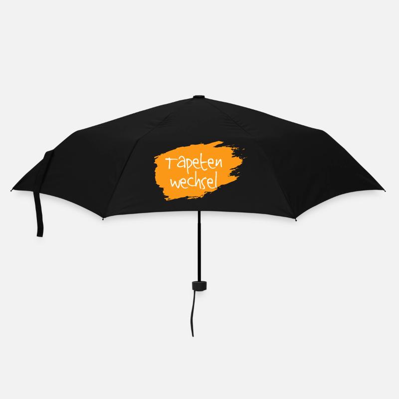 Tapetenwechsel orange - Regenschirm (klein) - Schwarz
