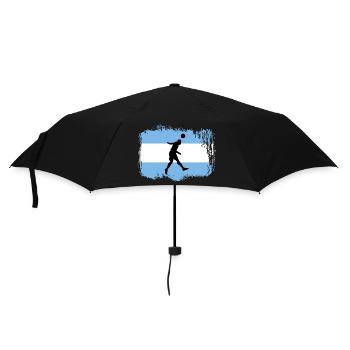 Fußball Argentinien Sport - Regenschirm (klein) - Schwarz - Vorne