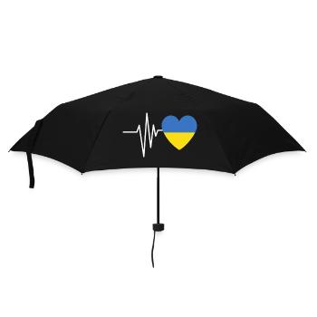 Ukraine Lover Heartbeat - Parapluie standard - noir - Devant