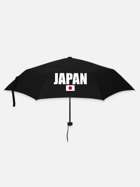 Japan Japanische Flagge Japaner - Regenschirm (klein) - Schwarz