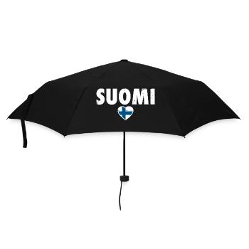 Suomi Finland Finnish flag Finn - Umbrella (small) - black - Front