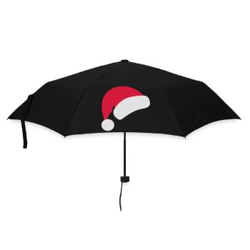 Weihnachten - Regenschirm (klein) - Schwarz - Vorne