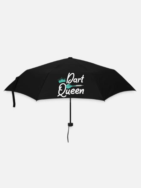 Dart Darts - Regenschirm (klein) - Schwarz