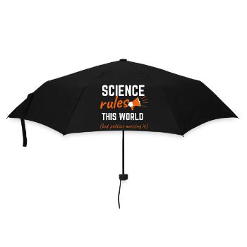 Science Rules This World - Umbrella (small) - black - Front