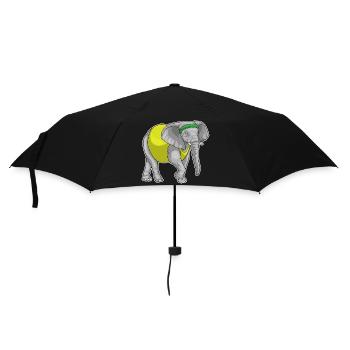 Elephant Jogger Jogging Sport - Umbrella (small) - black - Front