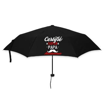 Certifié super papa randonneur - Parapluie standard - noir - Devant