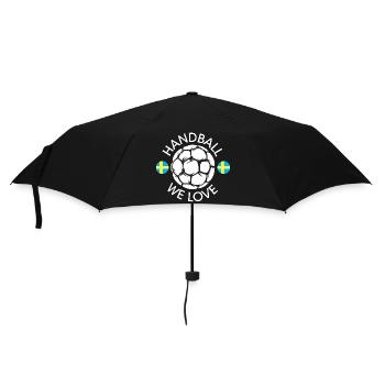 nous aimons le handball suède Équipe Handballeur EM icône - Parapluie standard - noir - Devant