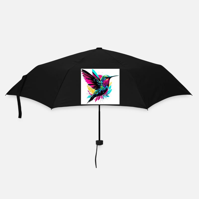 Kolibri - Regenschirm (klein) - Schwarz
