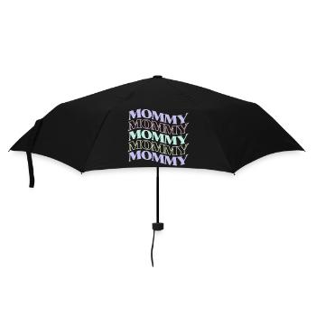 Pastel Mommy Retro Hippie for Mothersday - Umbrella (small) - black - Front
