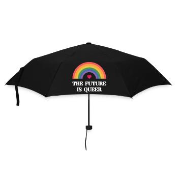 LGBT Pride Month - Die Zukunft ist queer - Regenschirm (klein) - Schwarz - Vorne