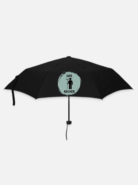 DerRecher - Regenschirm (klein) - Schwarz