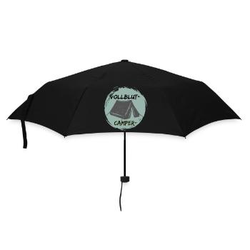 Vollblutcamper - Regenschirm (klein) - Schwarz - Vorne