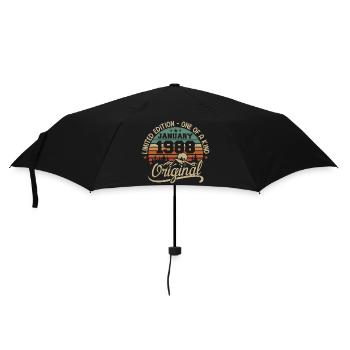 January 1988 I Birthdays born in January 1988 - Umbrella (small) - black - Front