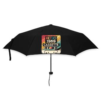 Retro 1975 Vintage 1959 - Cadeau Anniversaire 1959 - Parapluie standard - noir - Devant