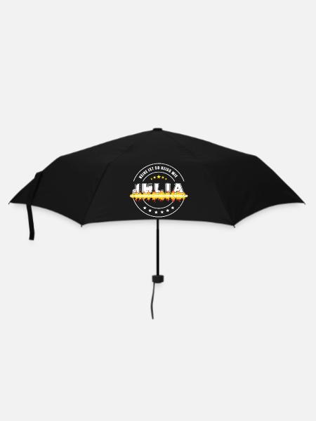 Keine ist so heiss wie Julia - Regenschirm (klein) - Schwarz