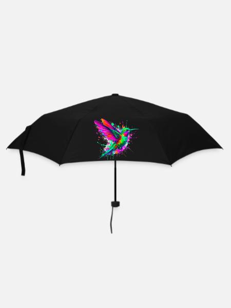 Kolibri - Regenschirm (klein) - Schwarz