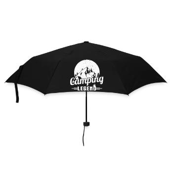 Mountain Camping Legend Design - Umbrella (small) - black - Front