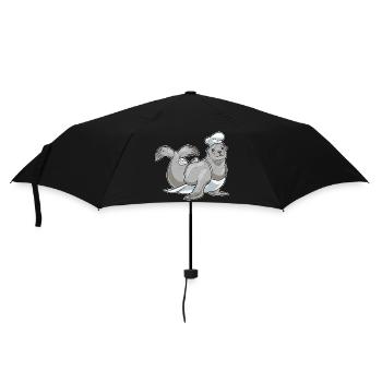 Seal Cook Chef Hat Cooking - Umbrella (small) - black - Front