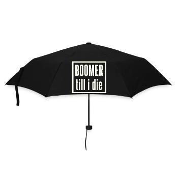 Boomer to the end lettering - Umbrella (small) - black - Front