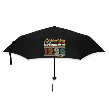 September 1996 Vintage Geburtstagsgeschenk - Regenschirm (klein) - Schwarz - Vorne