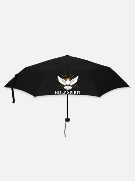 Holy Spirit Dove with Rays Faith Religion - Umbrella (small) - black