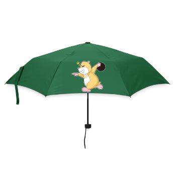 Hamster Bowling Boule de bowling - Parapluie standard - vert bouteille - Devant