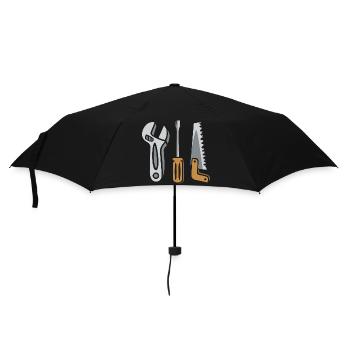 Werkzeug Set – Heimwerker Design - Regenschirm (klein) - Schwarz - Vorne