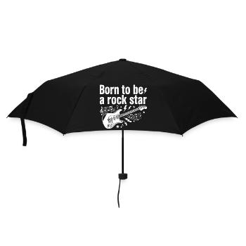 Born to be a rock star Guitar - Umbrella (small) - black - Front