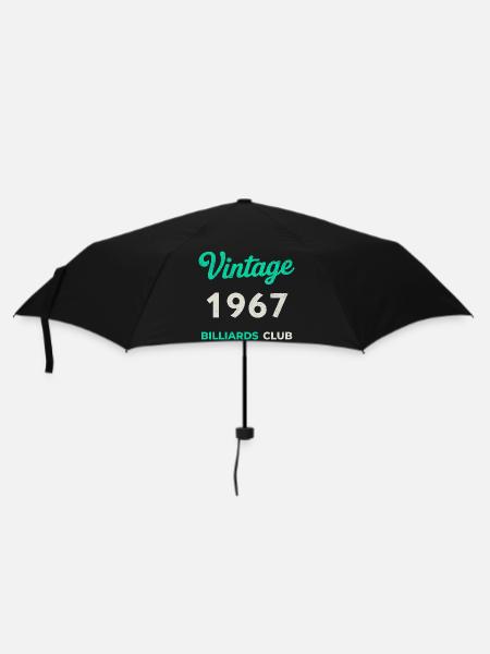 Vintage 1967 – Billiards Club Retro Geburtsjahr - Regenschirm (klein) - Schwarz