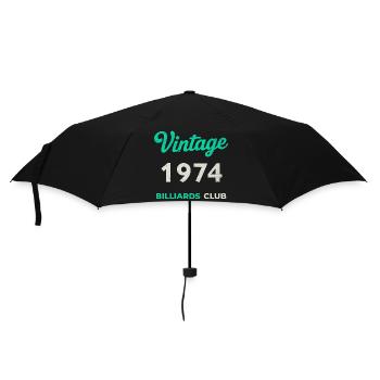 Vintage 1974 – Année de naissance rétro du Billiards Club - Parapluie standard - noir - Devant
