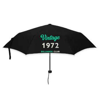 Vintage 1972 – Billiards Club Année de naissance rétro - Parapluie standard - noir - Devant