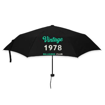 Vintage 1978 – Billiards Club Retro Birth Year - Umbrella (small) - black - Front