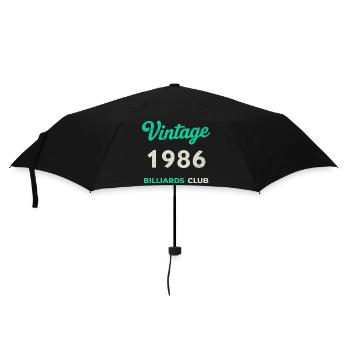 Vintage 1986 – Billiards Club Retro Birth Year - Umbrella (small) - black - Front